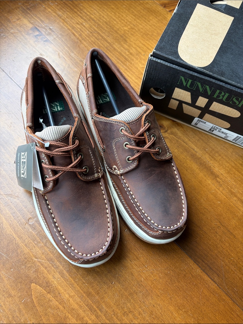 Nunn Bush Lewis Brown Sport Casual Shoe Sz 9